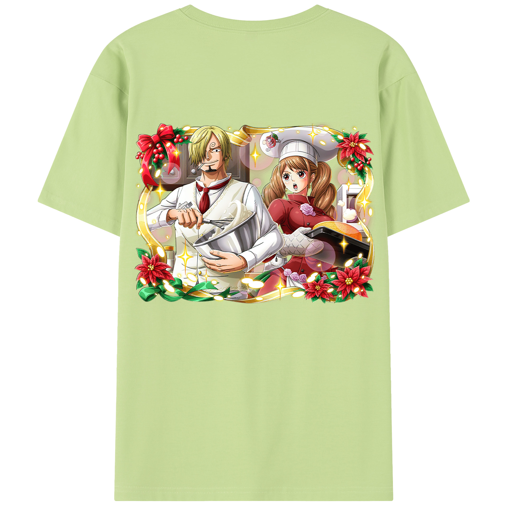 ワンピース サンジ ONE PIECE Sanji 綿100％半袖Tシャツ（背面プリント）